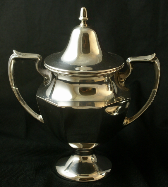 Sterling silver cream and sugar